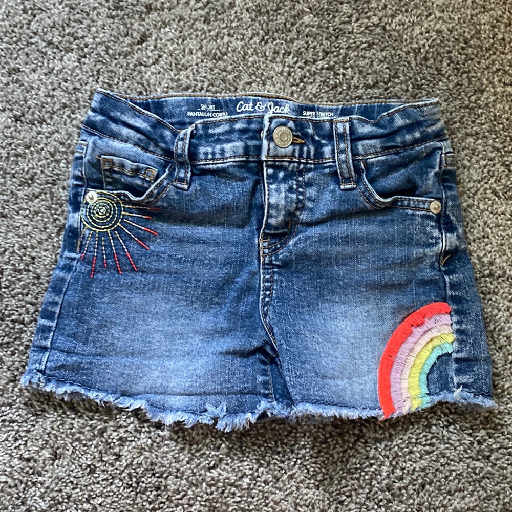 Cat&Jack Girls Jean Shorts Size S